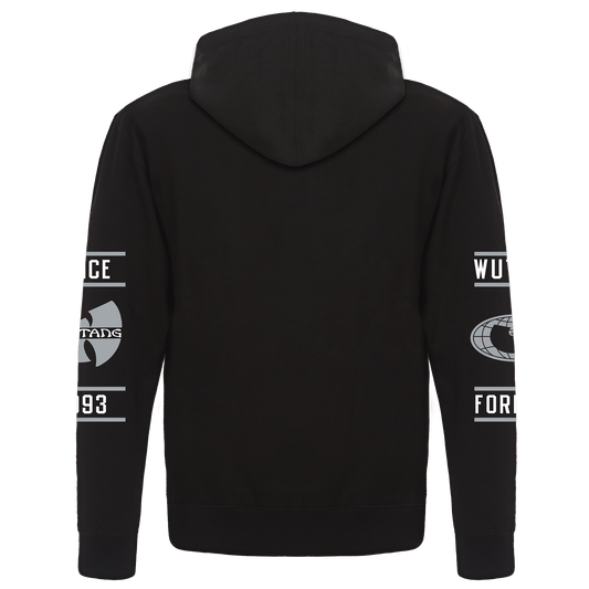 Wu Globe Hoodie Black and Grey