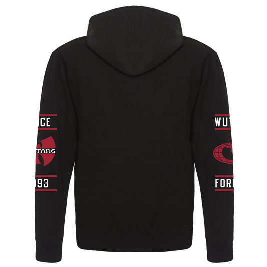 Wu Globe Hoodie Red and Black