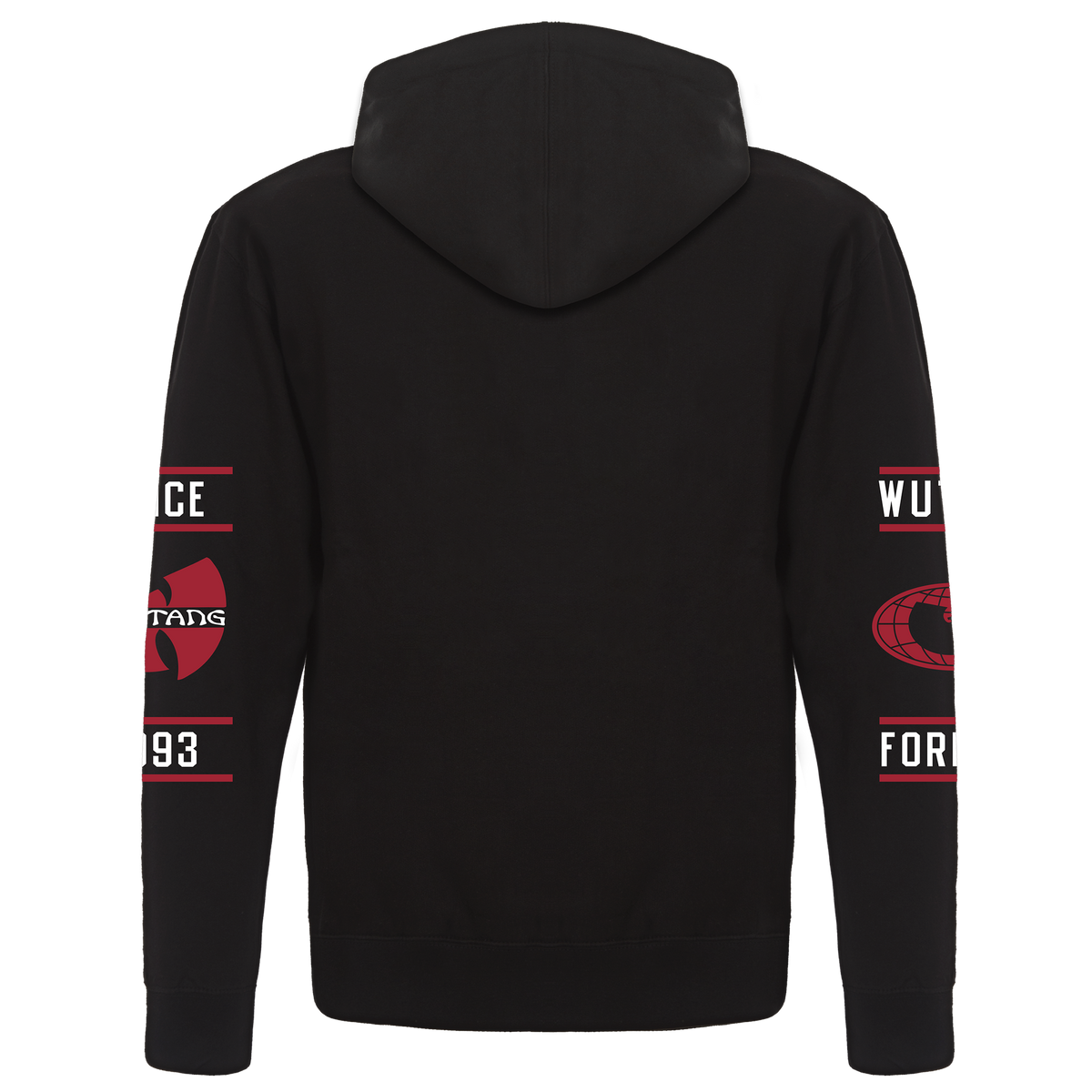Wu Globe Hoodie Red and Black